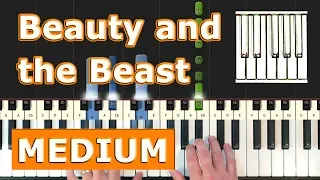 Beauty and the Beast - Piano Tutorial Easy - Disney - Sheet Music (Synthesia)