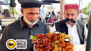Tribal People From a Remote Village of Pakistan Try Buffalo Wild Wings! Watch Their Reactions!