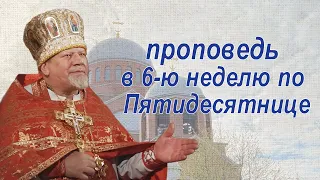 Проповедь священника Георгия Полякова в 6-ю неделю по Пятидесятнице.