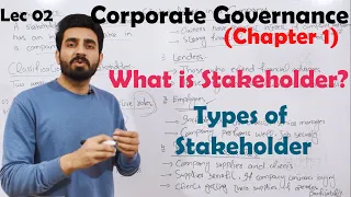 #02 Stakeholder and its Types? | Corporate Governance| BBA,MBA