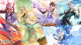 HoK New Skin LNY 2024 | Sun Ce, Da Qiao, Sun Shang Xiang(Lady Sun), Zhao Yun, Angela | CNY 2024