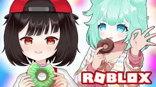 ГОТОВИМ ПОНЧИКИ в Роблокс Тайкон! Машка и Соня в Roblox Tycoon Bakery simulator