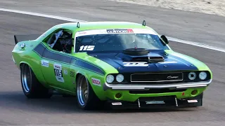 Dodge Challenger T/A (Trans Am) 1970 Race Car | Brutal V8 Sounds ! Dijon Motors Cup 2021