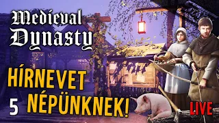 Medieval Dynasty Coop - 5.Rész (Hírnév köll a falunak Nagyuram!) - Stark LIVE