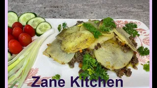 👩‍🍳Delicious Easy Dinner!Simply Pour the Minced Meat over the Potatoes and Zucchini!