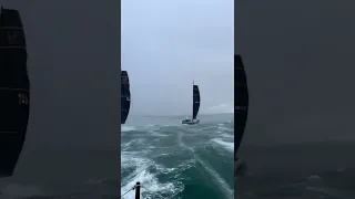 Sailing in the middle of the storm😱⛈😬