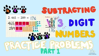 How to Subtract 3-Digit Numbers: Practice Problems (Part 1) | Made Easy for Kids