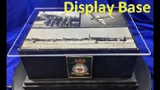 How to make a display base for a model plane
