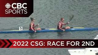 Ontario victorious in k-2 500m canoe kayak mixed race at 2022 Canada Summer Games | CBC Sports