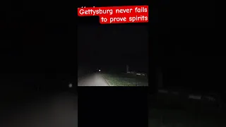 Spirit on Camera Walking Down Road at Gettysburg Battlefield!