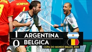 Argentina 1 x 0 Bélgica  - melhores momentos Copa do Mundo Brasil 2014