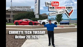 CORVETTE TECH TUESDAY Q&A OCT 20th 2020 & YOUR BEAUTIFUL RIDES