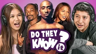 DO TEENS KNOW 90s HIP HOP? (West Vs. East) | REACT: Do They Know It?