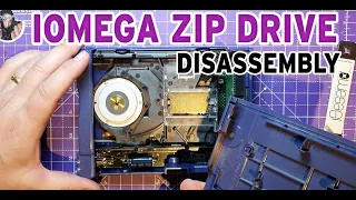 Iomega SCSi Zip100 drive disassembly and disk window fix