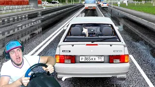 ТАКСИСТ В ЯРОСТИ ОТ НОВОЙ МАШИНЫ - CITY CAR DRIVING + РУЛЬ