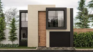 House Design 8x18 Meters | Casa de 8x18 metros