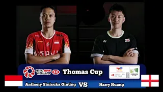 Anthony Sinisuka Ginting vs Harry Huang | Thomas Cup 2024