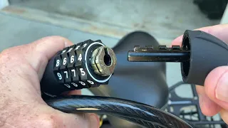 Onguard 6' Combination Bike Lock ~ Great For Fat Fingers