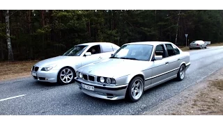 BMW e34 525 tds vs BMW e60 530i sound check: diesel vs petrol