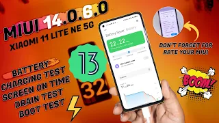 Xiaomi 11 Lite NE 5G Battery Drain Test after MIUI 14.0.6.0 Update, Charging, Boot & Backup Test