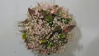 How to make kissing ball with baby’s breath