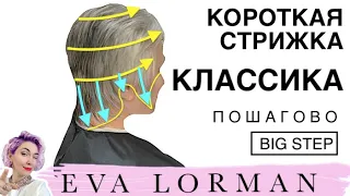 Женская стрижка От и До! Каскад Лесенка на короткие волосы с кисточками! Как стричь быстро!