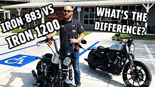 Difference Between the 2020 Harley-Davidson Sportster Iron 883 and 1200  | Cody Compares Ep. 1