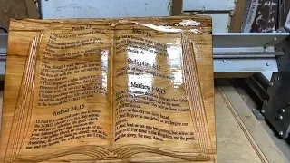 Making A Wood Bible Carve In Vcarve