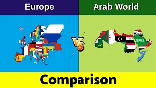 Europe vs Arab world | Arab world vs Europe | Europe | Arab world | Comparison | Data Duck