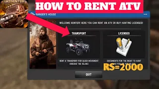 How to rent ATV|Russian car driver uaz hunter game