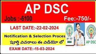 AP DSC ONLINE APPLICATION | How to apply ap dsc 2024 to 2024
