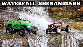 Axial Cj-7 and Komodo waterfall goofin