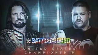 Aj Styles vs Kevin Owens for The United States Championship