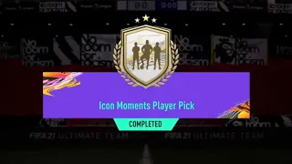 ICON MOMENTS PLAYER PICK SBC CHEAPEST SOLUTION!! #FIFA21