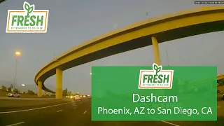 Dashcam Phoenix, AZ to San Diego, CA