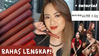 #MAYBELLINExITZY - ULTIMATTE SLIM LIPSTICK REVIEW & KOREAN BOLD MAKE UP TUTORIAL