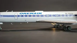 Scale model of russian plane Tu-134.