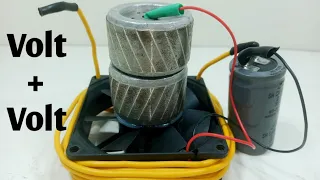 Newly generated electricity 2000wt using cooling fan coil & copper wire