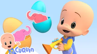 Learn whith Cuquin and the Surpise eggs elephants and more educational videos | Cuquin