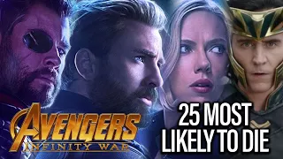 Avengers Infinity War: Ranking 25 Characters Chances Of Dying