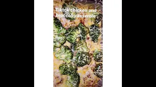 Chicken and broccoli casserole (tiktok)