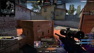 s1mple 1v4 clutch vs ENCE