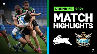 Rabbitohs v Titans Match Highlights | Round 22, 2021 | Telstra Premiership | NRL
