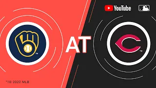 Brewers at Reds | MLB Game of the Week Live on YouTube