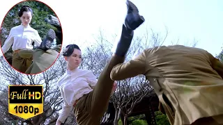 【Kung Fu Movie】China’s No  1 Female Kung Fu Master Beats up a Japanese Samurai!#movie