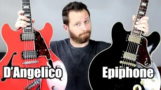 Semi-Hollow Shootout! - Epiphone and D'Angelico!