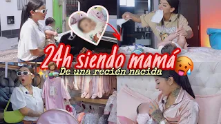 👩🏻‍🍼🥵24H SIENDO MAMÁ DE DULCE MARÍA * vlog tensionante* 😫