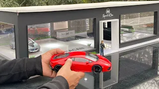 DIY Realistic Miniature Sports Cars Dealership Diorama 1/18 Scale Model | Realistic miniatures