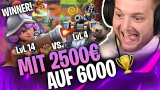 😁🤩 PAY2WIN vs PROFI - von 0 auf 6000 TROPHIES CHALLENGE! Die KOMPLETTE SAGA | Clash Royale