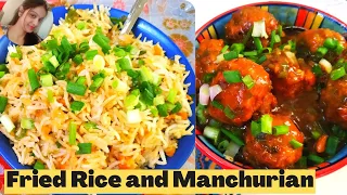 Street Style Veg Fried Rice with Simple Secret Sauces & Rice Cooking Tips |Vegetable Manchurian 2023